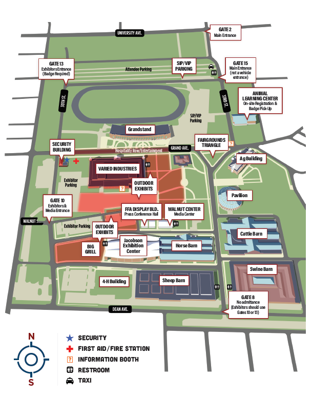 Iowa State Fairgrounds Map Fairgrounds Map - World Pork Expo